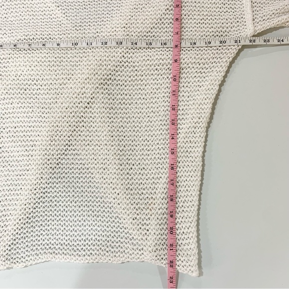 Hem & Thread Open Knit Open Twist Back Sweater L - Picture 8 of 9